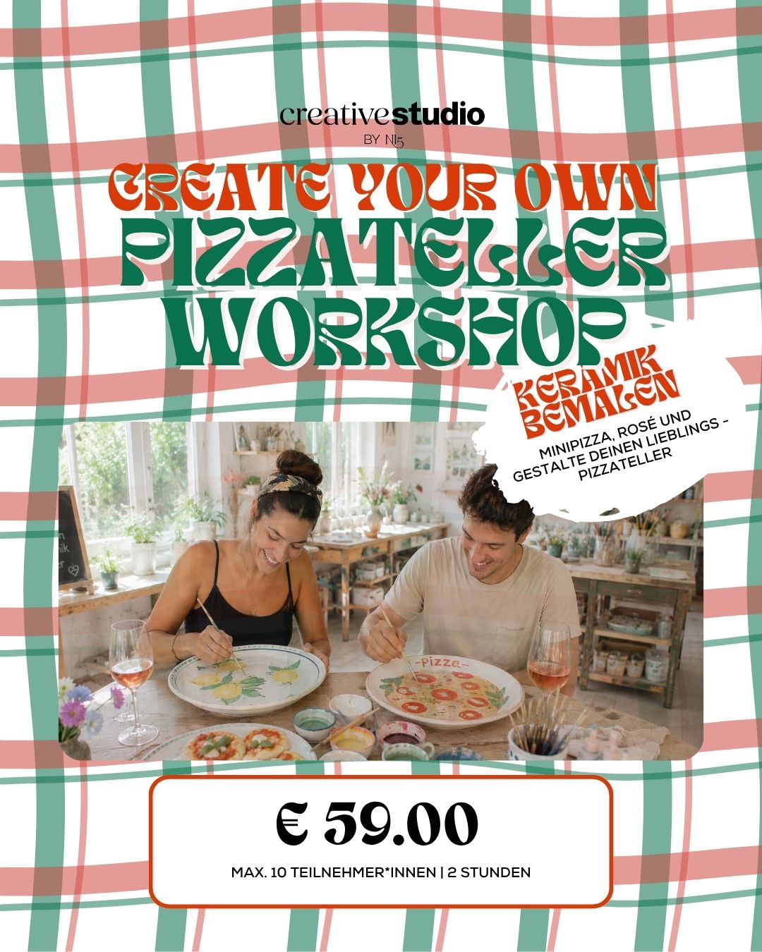 Create your Own: PIZZATELLER - Keramik bemalen