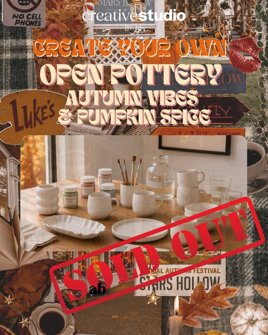 Create your Own: OPEN POTTERY - Keramik bemalen 17.10.26 16h-18h
