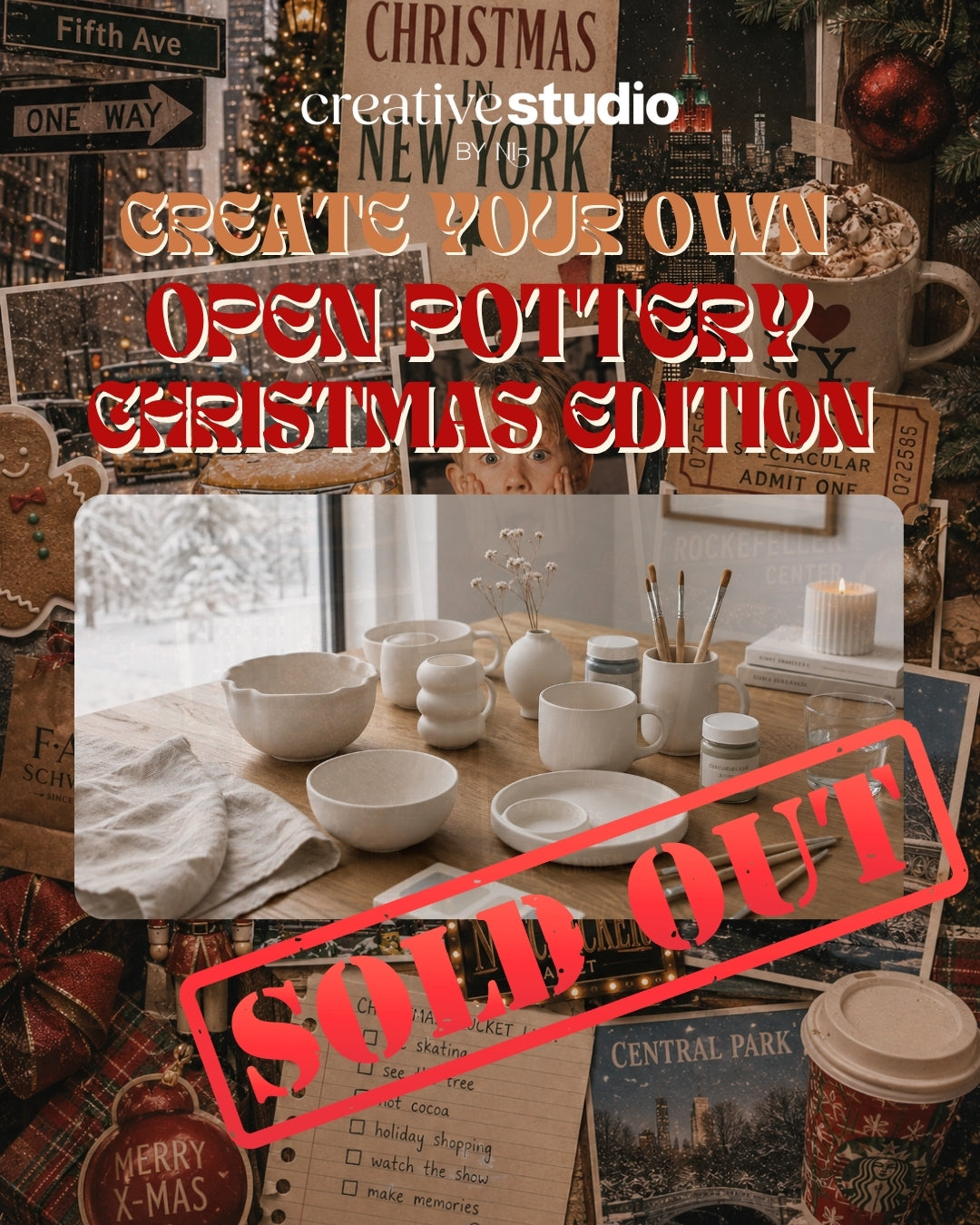 Create your Own: OPEN POTTERY - Keramik bemalen 13.12.26 15h-17h