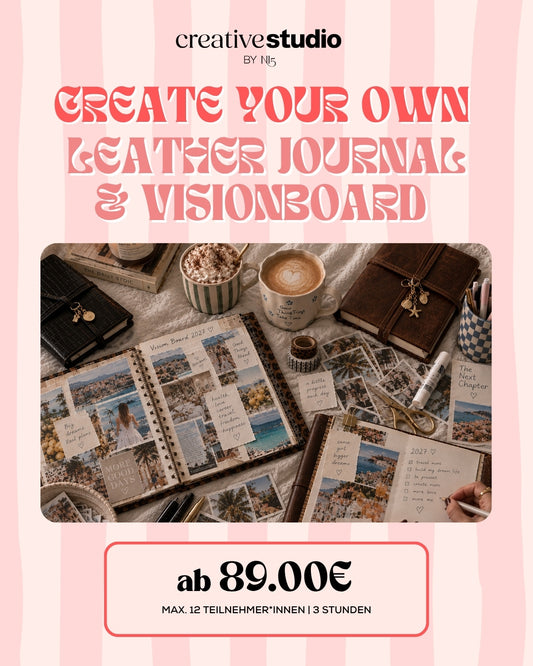 Create your Own: LEATHER JOURNAL & VISIONBOARD 27.12.27 11h-14h
